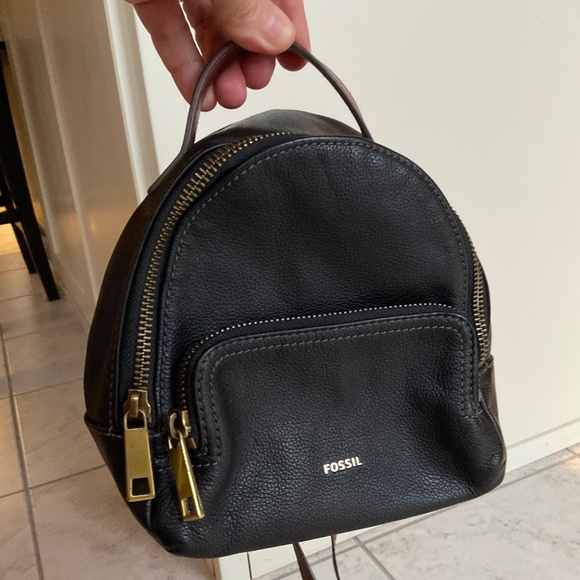 Fossil Mini Genuine Leather Backpack - Picture 1 of 14
